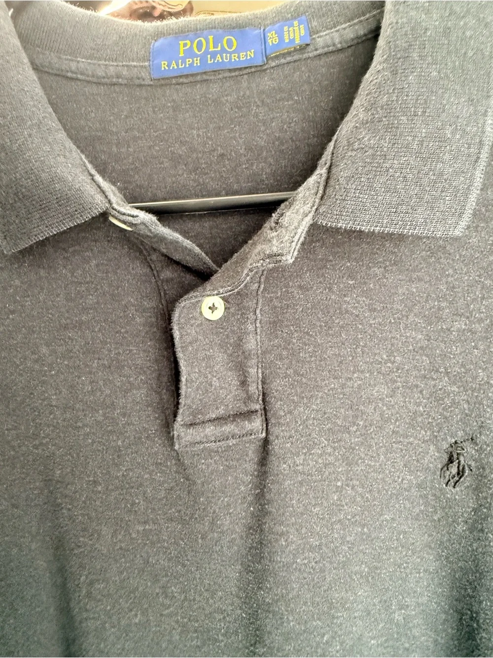Polo by Ralph Lauren Men’s XL Charcoal Heather Short Sleeve Cotton Polo Shirt